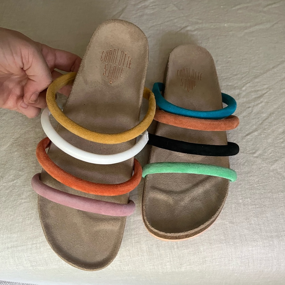 Charlotte Stone Gloria Colorful Slide Sandals